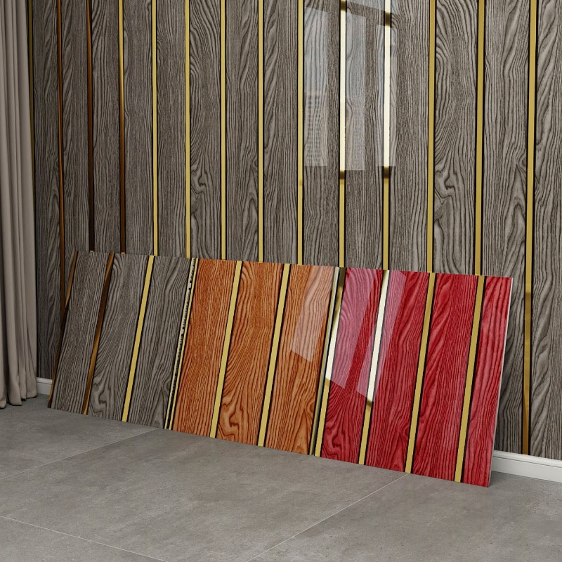 Luxury Wood Grain Wall Panels  - Pvc Panel Background review and price