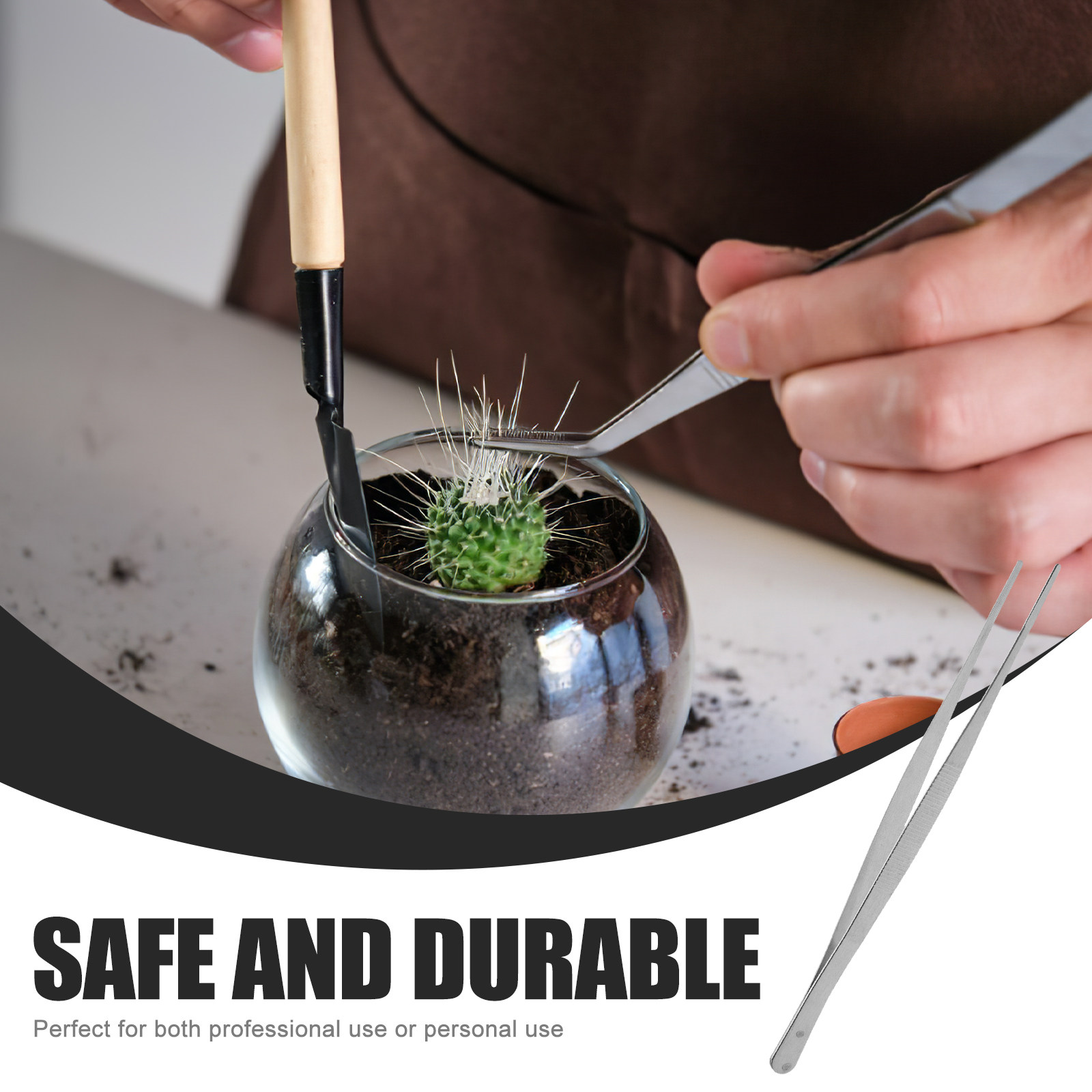 2Pcs Stainless Steel Tweezers  - Feeding Tong Stainless review and price